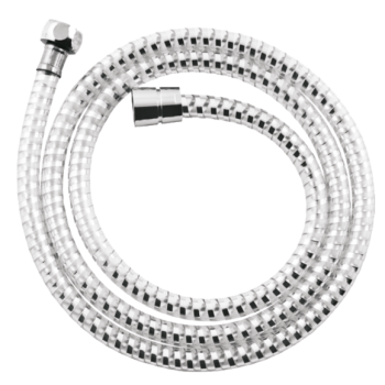 Wąż prysznicowy 150cm przeźroczysty-chrom Biflex AW-30-J00 Invena