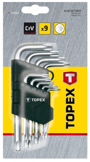 Zestaw kluczy torx Topex