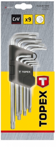 Zestaw kluczy torx Topex