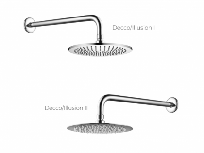 Zestaw prysznicowy podtynkowy złoty Decco/ Illusion II Besco BP-DIII deszczownia