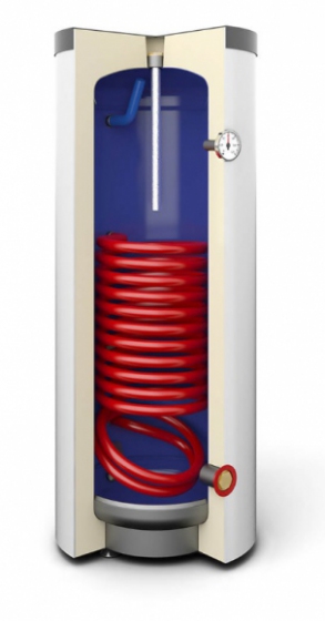 Ogrzewacz wody stojący z wężownicą Mini Tower Galmet 26-104000 przekrój , budowa