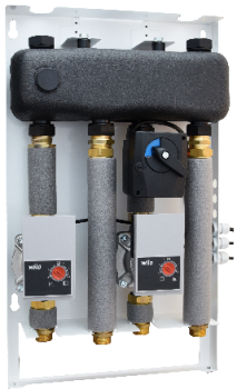 Mix-box 1 z grupami SA 83 i SMT 83 z pompami Grundfos UPM3 AUTO L 15-70