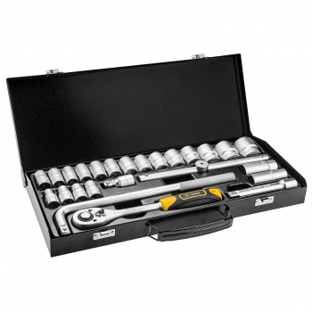 Zestaw kluczy nasadowych 1/2 25 szt. 38D850 Topex
