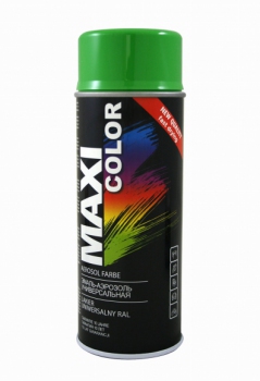 Spray lakier ZIELONY JASNY 400ml RAL6018 Maxi Color