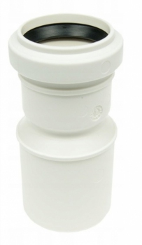 Zwężka długa kanalizacyjna PCV biała 50x40 AQUER