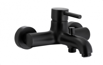 Bateria wannowa ścienna czarna Moza KFA Armatura 5034-010-81