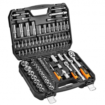 Zestaw kluczy nasadowych 94 części 1/2 i 1/4 08-665 Neo Tools