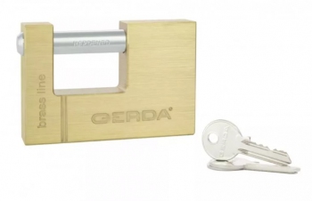 Kłódka mosiężna trzpieniowa T-70 Gerda