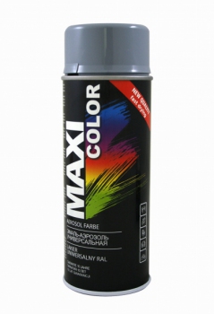 Spray lakier SZARY ŚREDNI 400ml RAL7001 Maxi Color