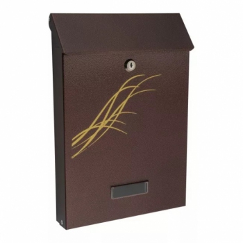 Skrzynka na listy SD malowana miedź antyczna