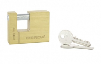 Kłódka mosiężna trzpieniowa T-50 Gerda