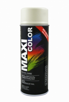 Spray lakier BIAŁY MAT 400ml RAL9010M Maxi Color