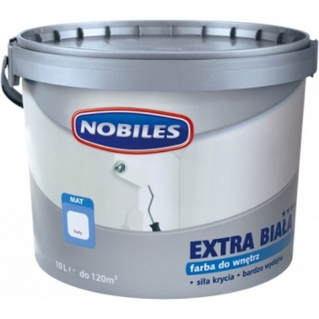 Farba akrylowa Nobiles Extra Biała 10L