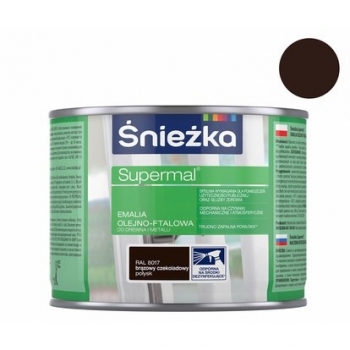 Emalia Olejno-Ftalowa SUPERMAL brąz czekoladowy 0,2L ŚNIEŻKA