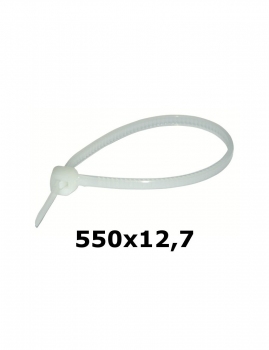 Opaska zaciskowa biała 550x12,7mm HAUPA 262546