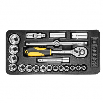 Zestaw kluczy nasadowych 1/2 21 szt. 79R510 Topex