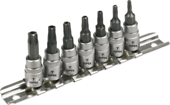 Zestaw końcówek Torx 7 szt. 1/4” TOPEX 39D378