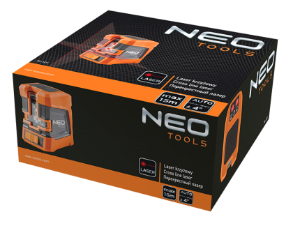 Laser krzyżowy 15m z uchwytem NEO 75-101