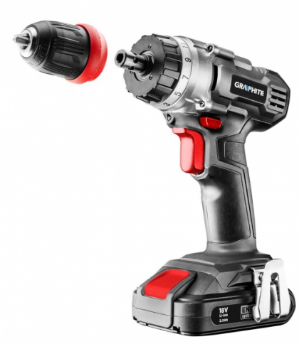 Wiertarko-wkrętarka akumulatorowa Energy+ 18V GRAPHITE 58G022