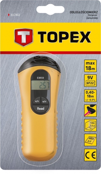 Odległościomierz ultradźwiękowy 18m 31C902 Topex