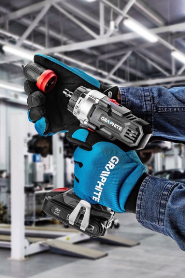 Wiertarko-wkrętarka akumulatorowa Energy+ 18V GRAPHITE 58G022 użycie