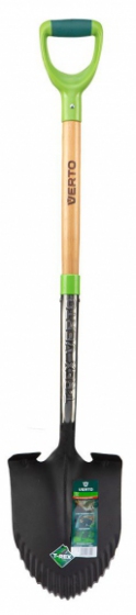 Szpadel ostry T-REX z drewnianym trzonkiem VERTO 15G001