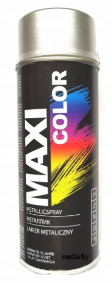 Spray lakier SREBRNY CHROM 400ml RAL0010 Maxi Color