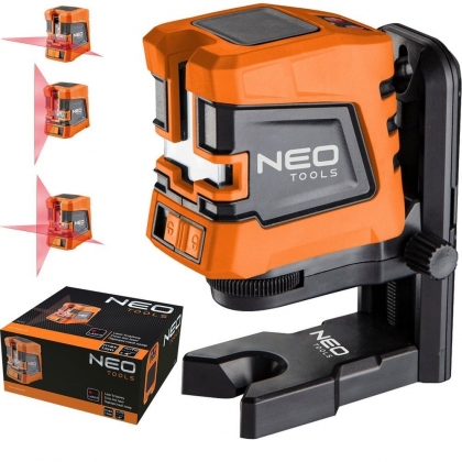 Laser krzyżowy 15m z uchwytem NEO 75-101