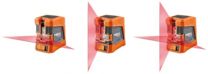 Laser krzyżowy 15m z uchwytem NEO 75-101