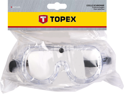 Okulary ochronne pełne z gumką Topex 82S109 opakowanie