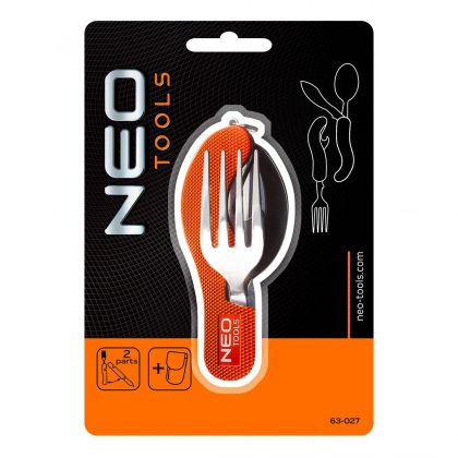 Scyzoryk biwakowy pomarańczowy 63-027 Neo Tools opakowanie