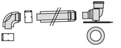 Zestaw przyłączeniowy 60/100 podstawowy do kotłów kondensacyjnych Vaillant